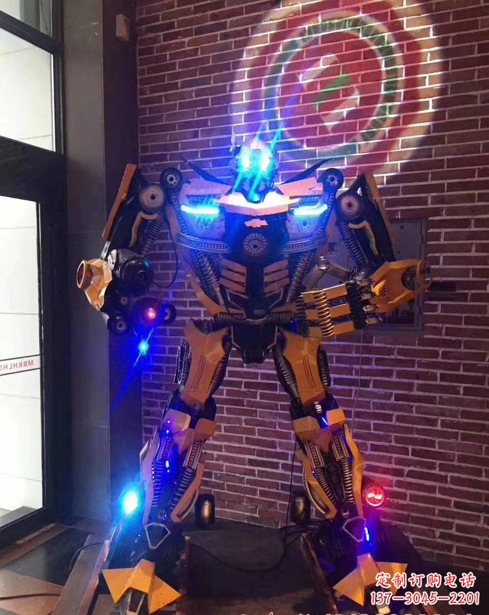 南通不锈钢变形金刚雕塑经典改造