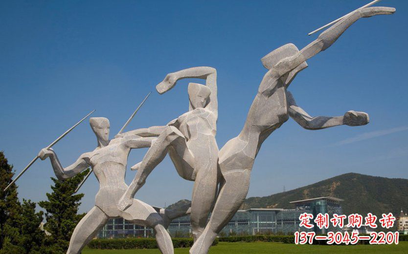 南通不锈钢标枪雕塑一种新型的艺术形式