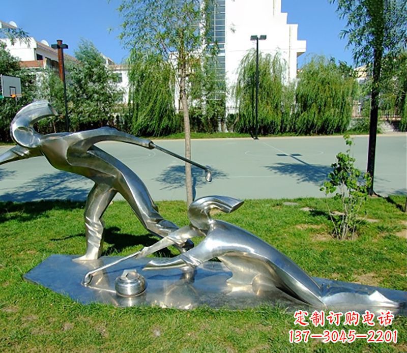 南通不锈钢冰壶雕塑艺术与实用的完美结合