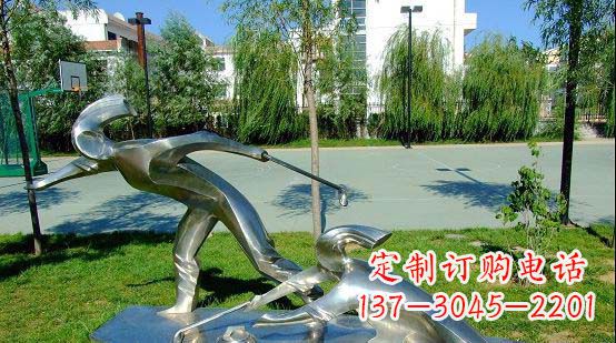 南通不锈钢冰壶雕塑艺术与运动的完美结合