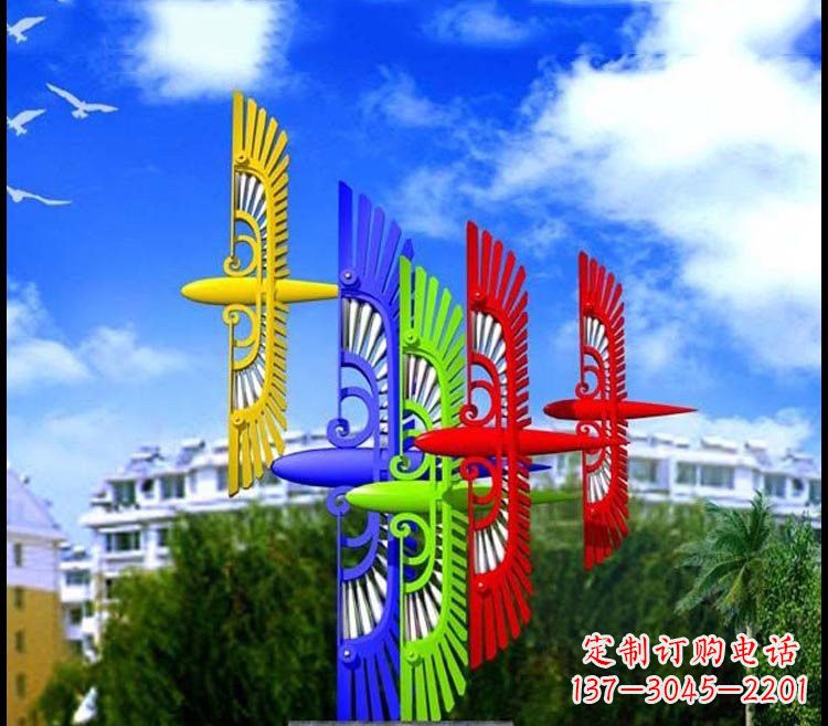 南通不锈钢彩色老鹰雕塑——精美绝伦