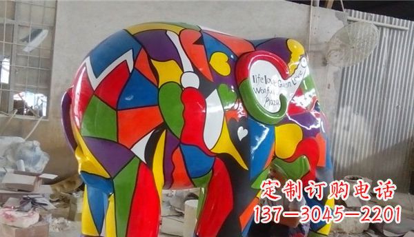 南通不锈钢大象雕塑点缀景观的精美艺术品