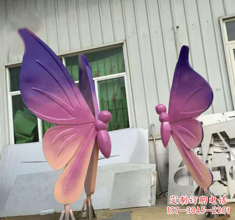 南通不锈钢彩色蝴蝶雕塑