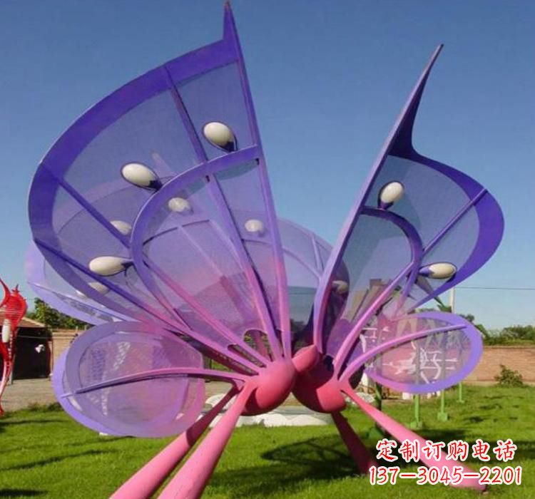 南通不锈钢彩色蝴蝶雕塑美丽传递无限美好
