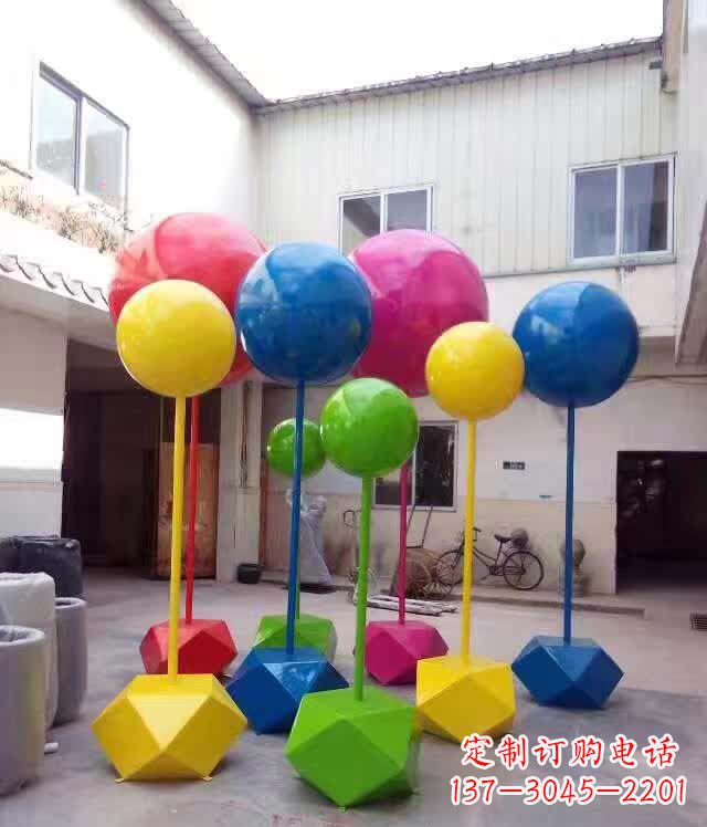 南通不锈钢彩色气球雕塑