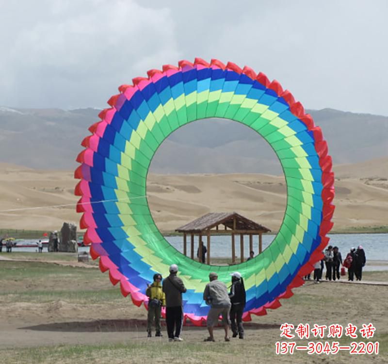 南通不锈钢彩色圆环雕塑