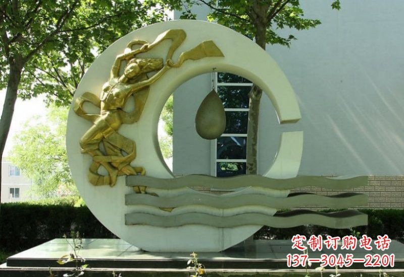 南通不锈钢嫦娥奔月雕塑——传承中华文化