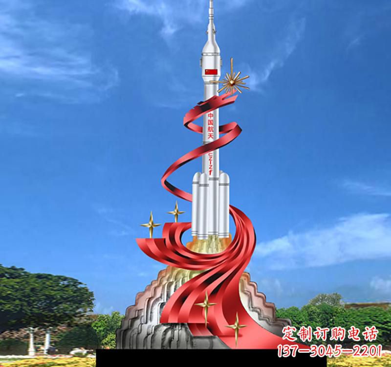 南通嫦娥飞天——不锈钢嫦娥雕塑