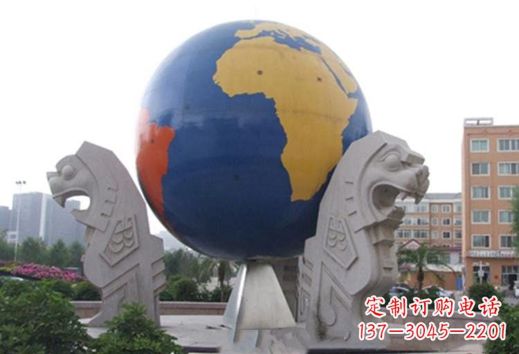 南通不锈钢城市彩色地球雕塑