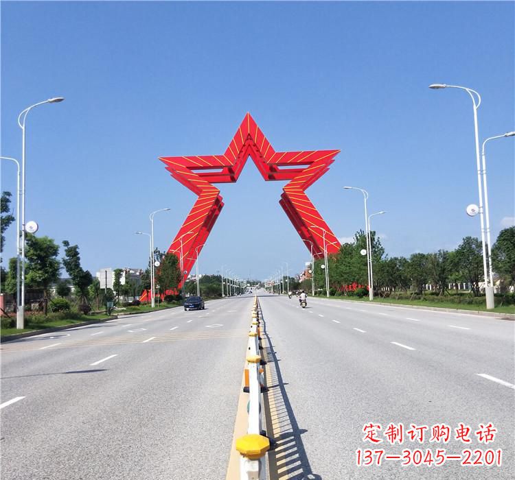 南通不锈钢城市拱门雕塑一座精美的艺术作品
