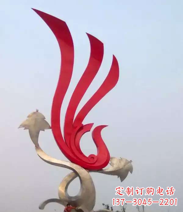 南通不锈钢城市的凤凰雕塑