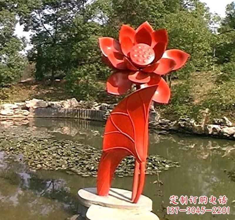 南通不锈钢城市艺术荷花雕塑