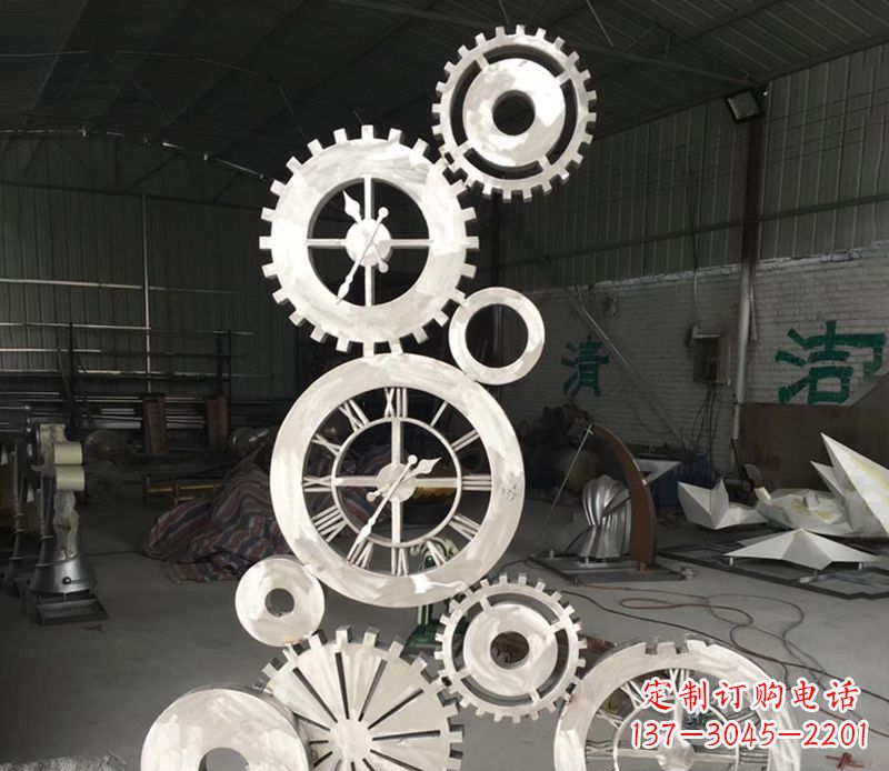 南通不锈钢齿轮雕塑