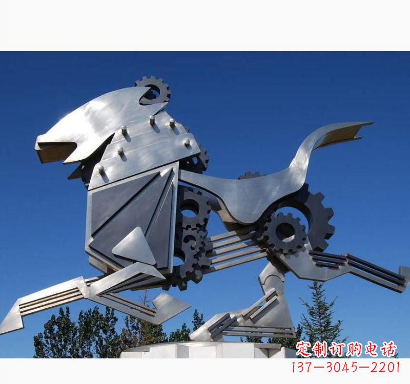 南通不锈钢齿轮飞马雕塑