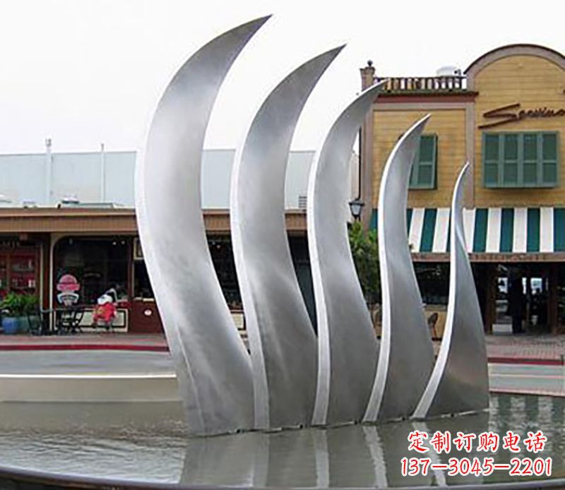 南通不锈钢翅膀雕塑给空中带来力量与美丽