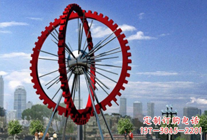 南通不锈钢摩天轮雕塑美丽的景观