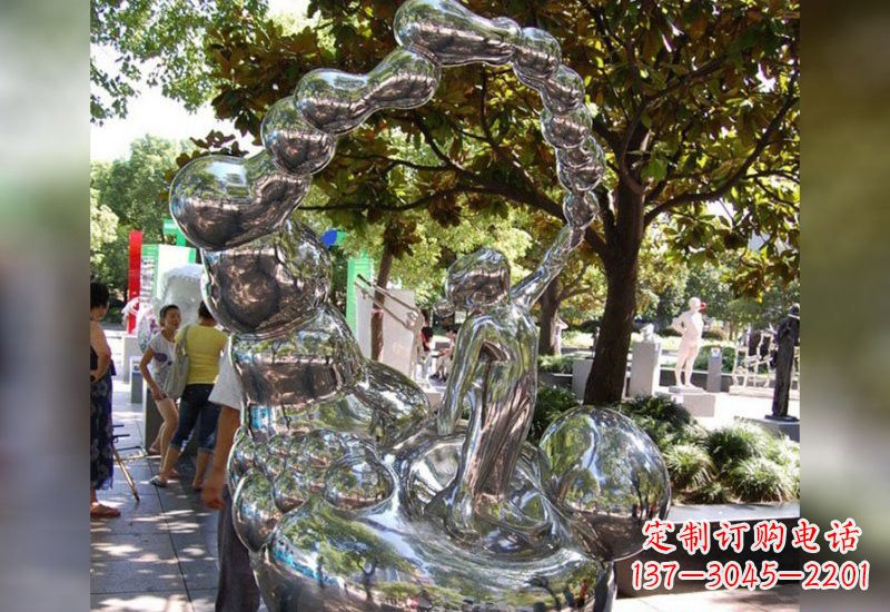南通精美不锈钢儿童雕塑