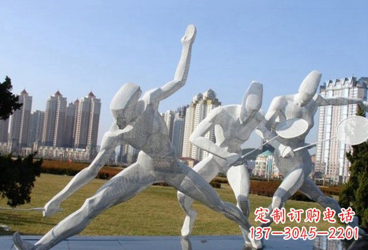 南通精致不锈钢羽毛球雕塑