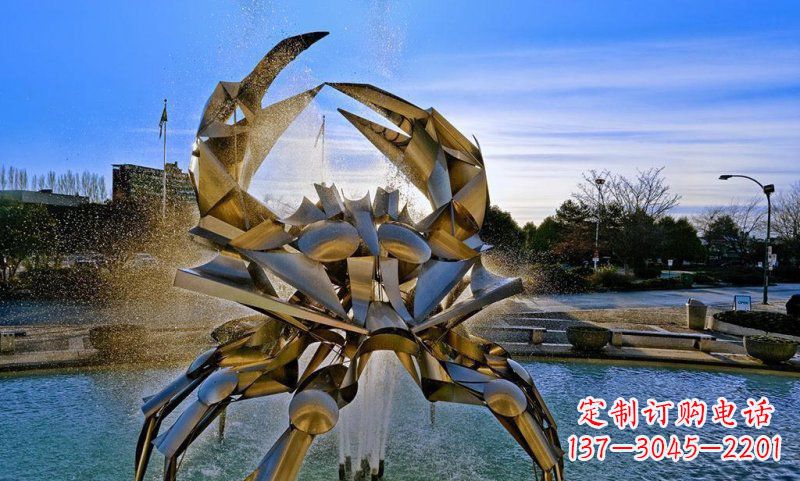 南通精美不锈钢螃蟹雕塑