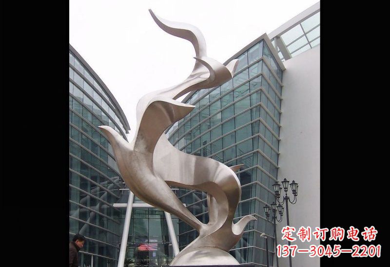 南通精美的不锈钢大雁雕塑