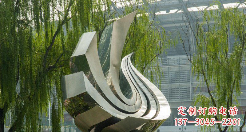 南通不锈钢凤凰雕塑美丽的象征