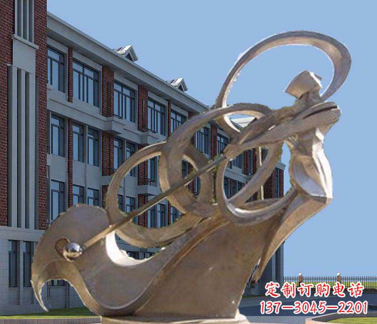 南通不锈钢制作的高尔夫球人物雕塑