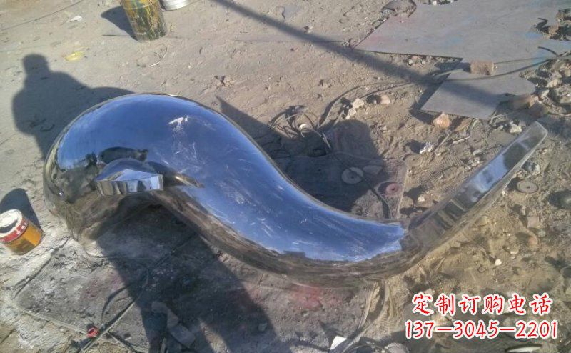 南通不锈钢海豚雕塑展示优雅美丽