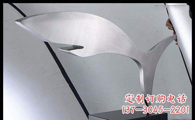南通精美不锈钢鲸鱼雕塑