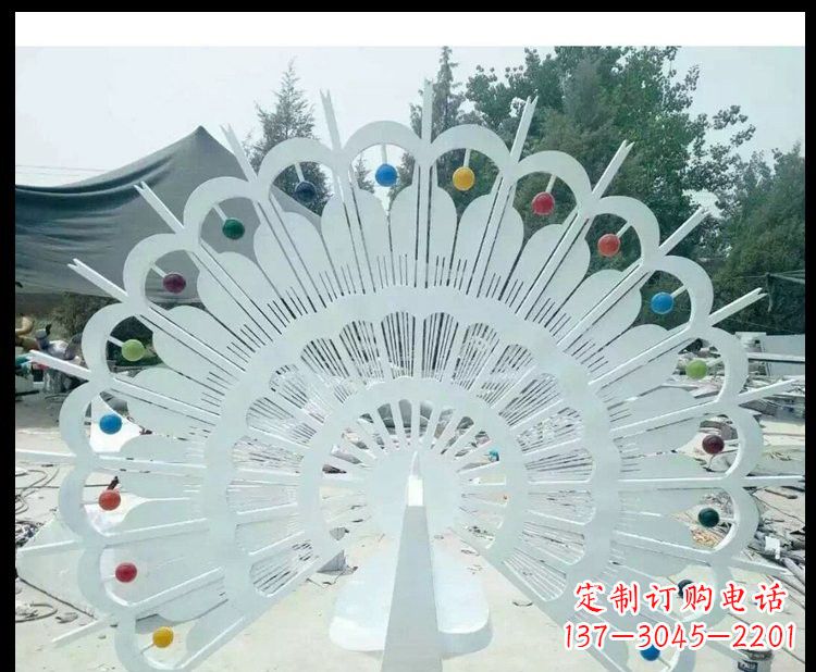 南通精美不锈钢孔雀雕塑