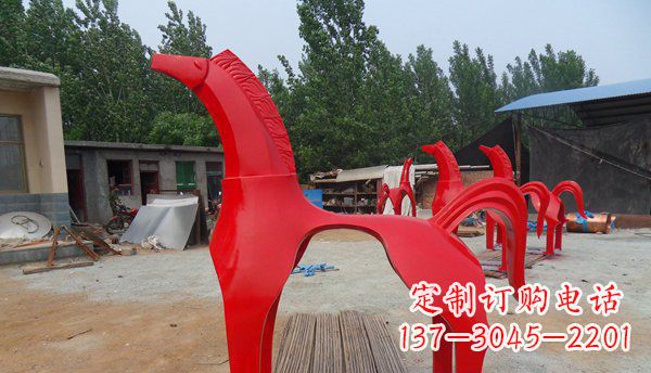 南通不锈钢马雕塑精致而经久