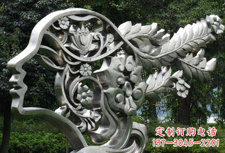 南通不锈钢美女雕塑一种流行的艺术形式