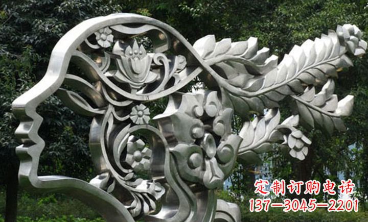 南通不锈钢头像雕塑——精美绝伦