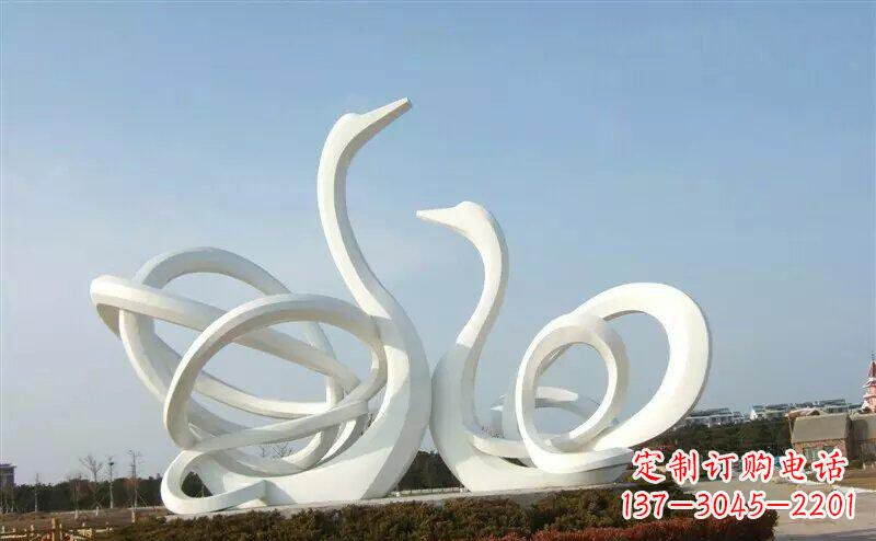 南通不锈钢制作的天鹅雕塑
