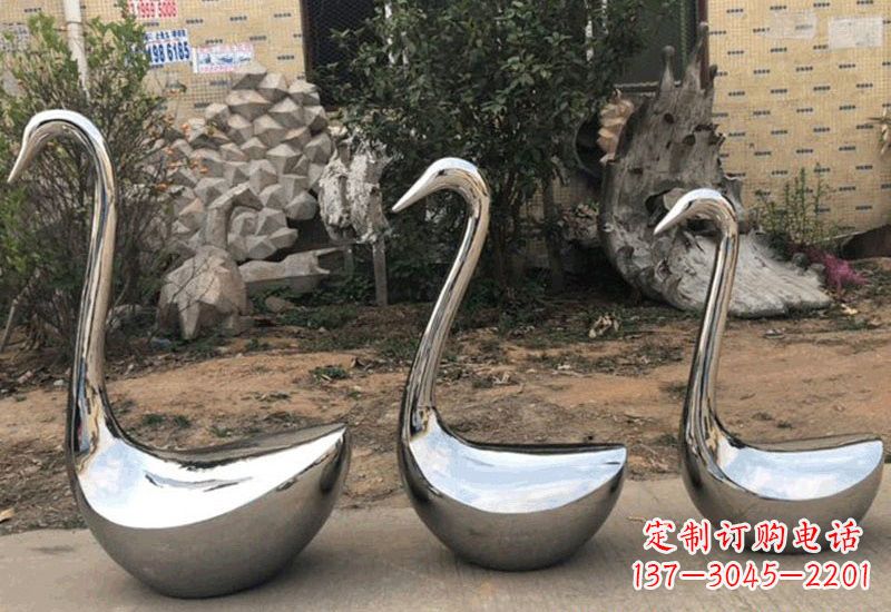 南通不锈钢制作的天鹅雕塑