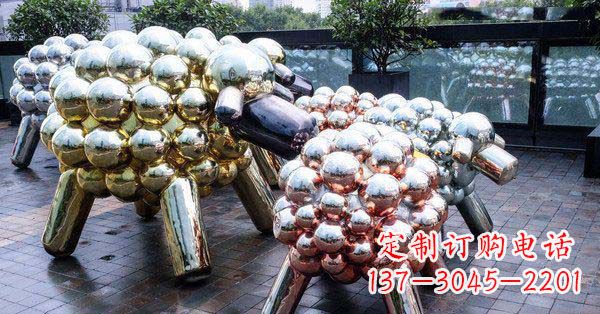 南通不锈钢羊雕塑艺术与美感相结合