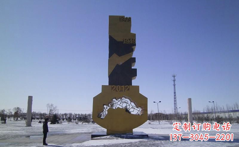 南通不锈钢抽象钥匙雕塑——精美装饰品