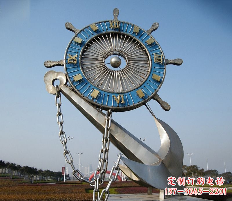 南通不锈钢船舵雕塑展现精湛工艺