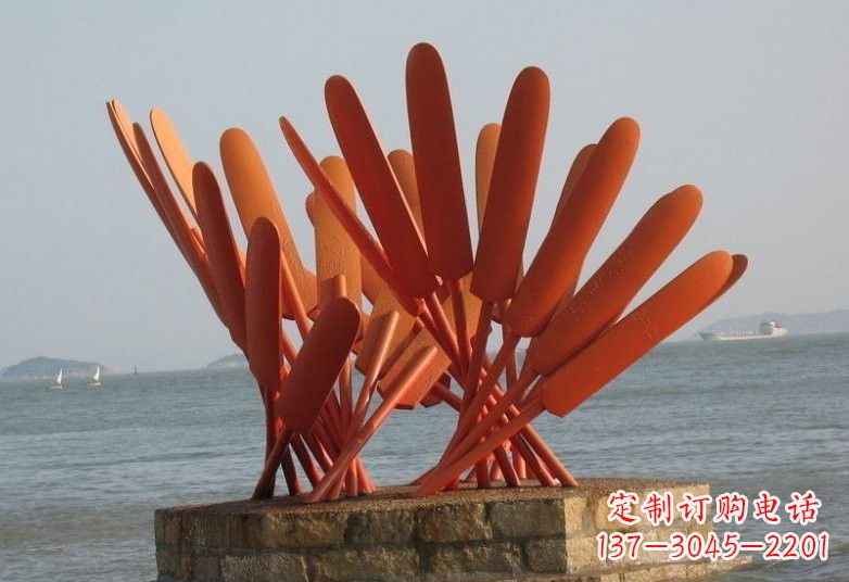 南通不锈钢船桨雕塑经典的海洋景观
