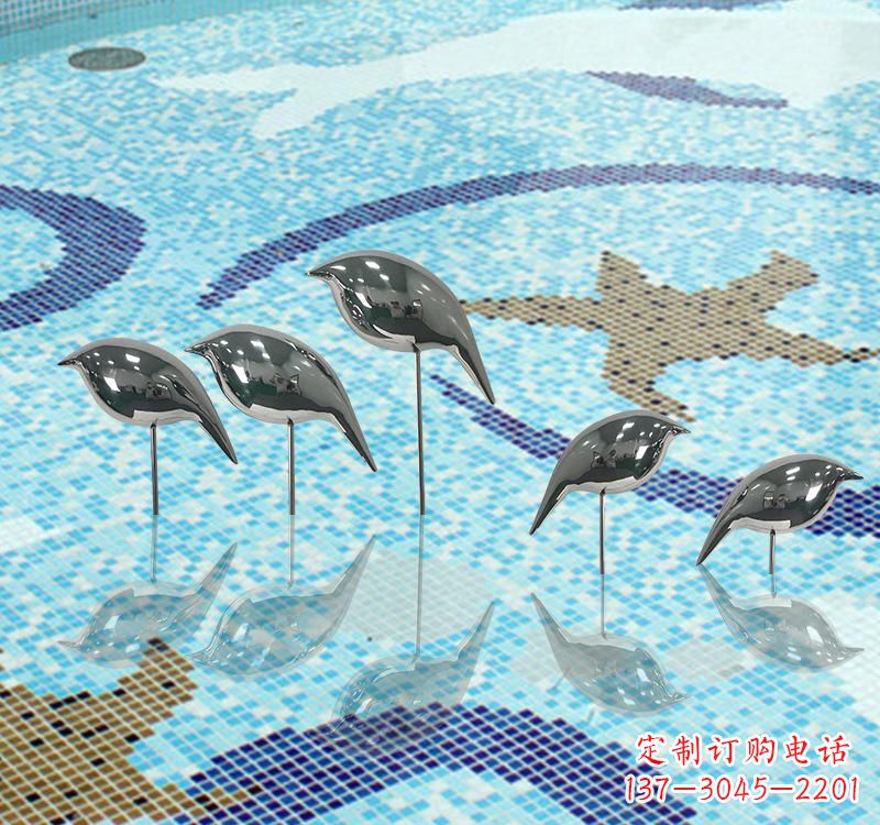 南通不锈钢创意鸽子雕塑展现精致美感