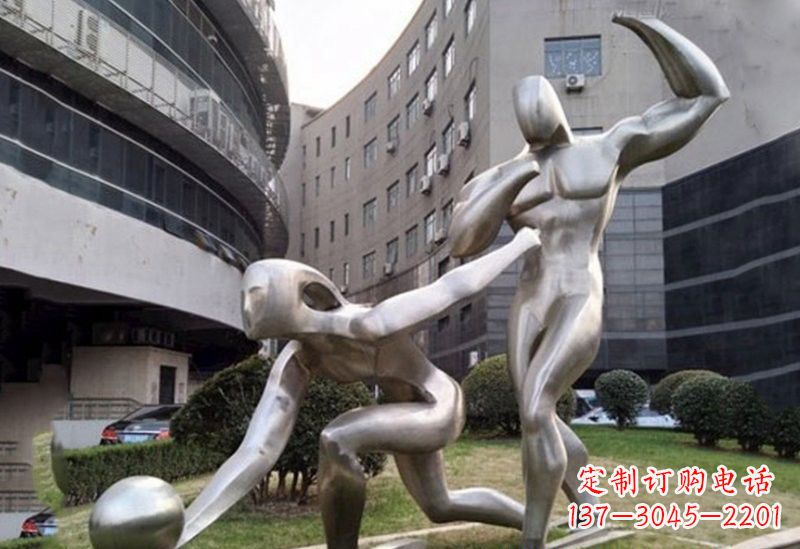 南通不锈钢保龄球雕塑——精美绝伦