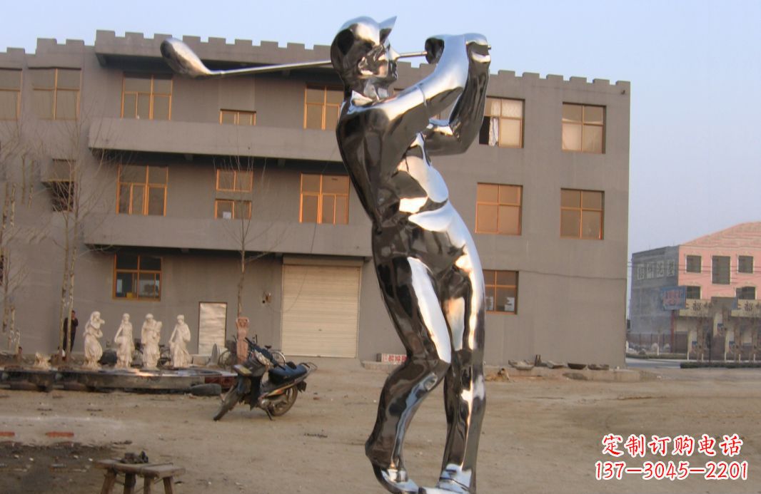 南通不锈钢打造高尔夫球雕塑