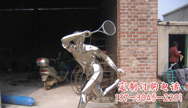 南通不锈钢羽毛球雕塑——精致简洁的艺术作品