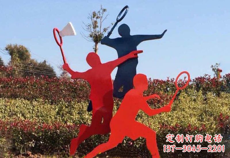 南通不锈钢羽毛球雕塑精美绝伦