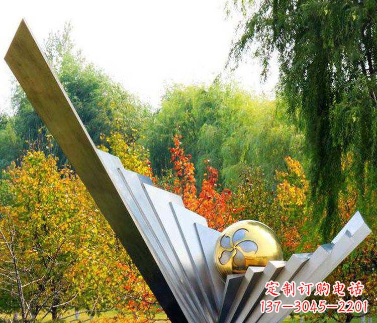 南通不锈钢大型翅膀景观雕塑