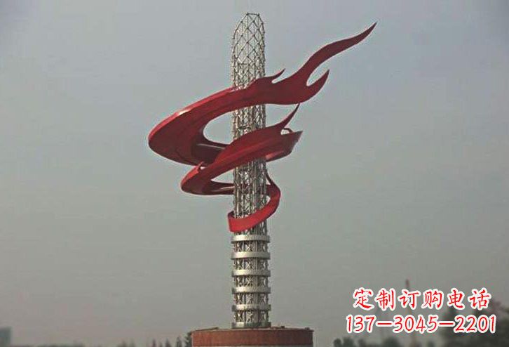 南通不锈钢大型火炬雕塑