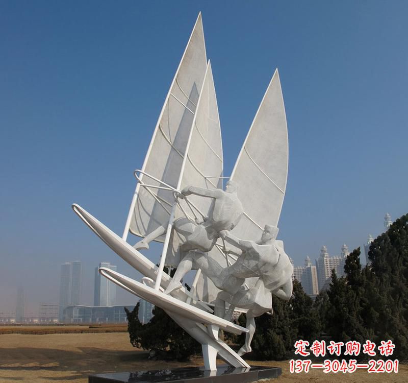 南通不锈钢大型帆船雕塑海洋精神的象征