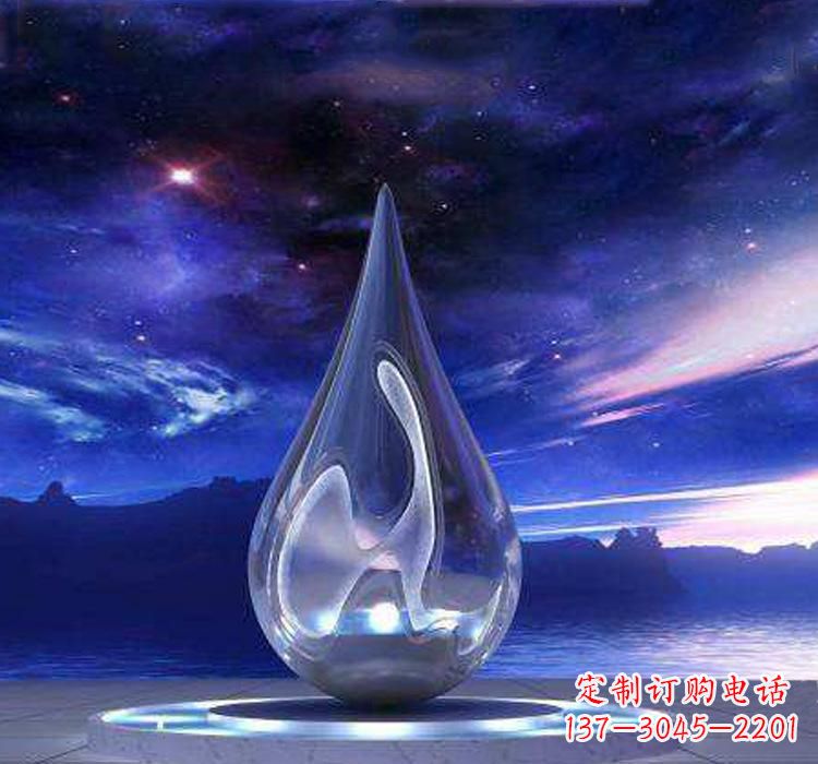南通不锈钢大型水滴雕塑极致的审美艺术