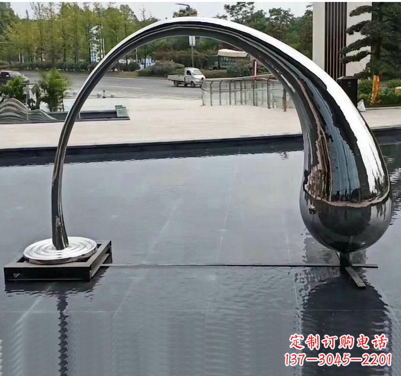 南通不锈钢大型水滴雕塑让艺术融入生活