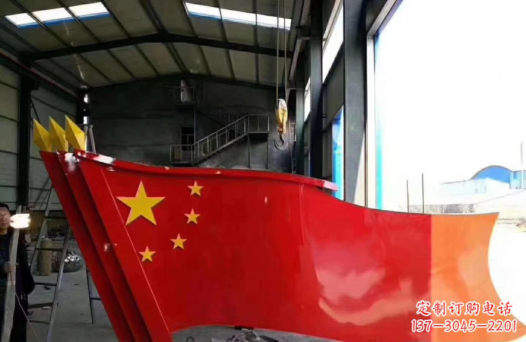 南通不锈钢党旗雕塑象征着中国共产党的伟大