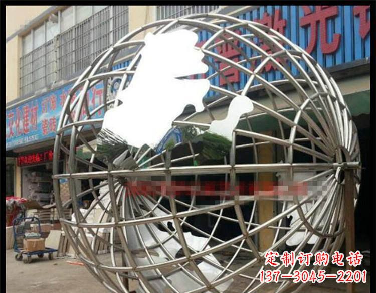 南通纪念地球的不锈钢雕塑